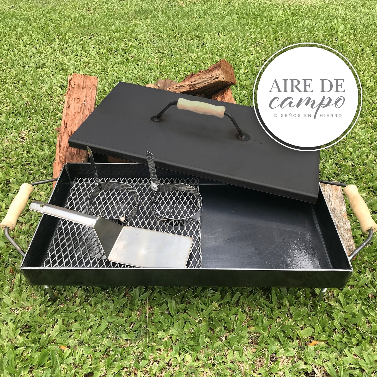kit plancha bifera full aire de campo 
